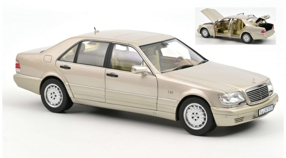 MERCEDES S600 1997 SILVER 1:18