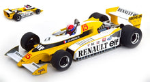 Indlæs billede til gallerivisning RENAULT F1 RS10 TEAM RENAULT ELF N 15 POLE POSITION AND WINNER FRANCE GP 1979 JEAN PIERRE JABOUILLE YELLOW WHITE 1:18