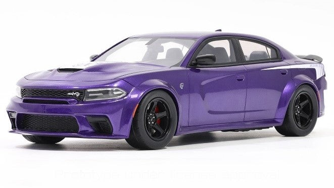 DODGE CHARGER SUPER BEE 2023 PLUM CRAZY 1:18