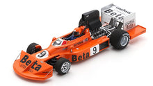 Indlæs billede til gallerivisning March 751 #9 VITTORIO BRAMBILLA BRITISH GP 1975 orange/sølv/sort 1:43