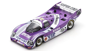 Porsche 962 C #19 COHEN-OLIVAR/LEE-DAVEY/IKETANI 26th 24H LE MANS 1990 lilla/hvid 1:43