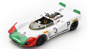 Porsche 908-2 #3 ELFORD/AHRENS 3rd 1000KM NURBURGRING 1969 hvid/grøn/rød 1:43