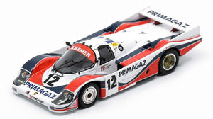 Porsche 956 #12 YVER/STRIEBIG/COHEN-OLIVAR 24H LE MANS 1986 hvid/rød/blå 1:43