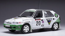 Indlæs billede til gallerivisning SKODA FELICIA N 20 RALLY RAC LOMBARD 1995 S.BLOMQVIST - B.MELANDER WHITE GREEN 1:18