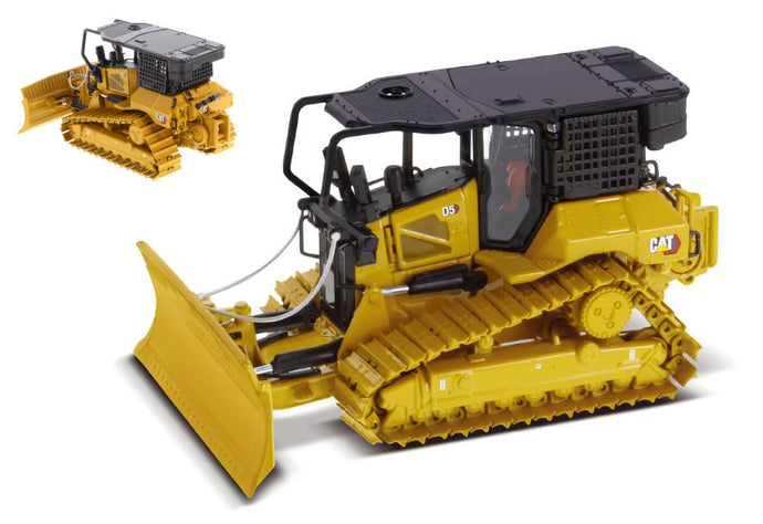 CATERPILLAR CATD5 LGP FIRE SUPPRESSION DOZER RUSPA CINGOLATA - SCRAPER TYPE TRACTOR YELLOW BLACK 1:50
