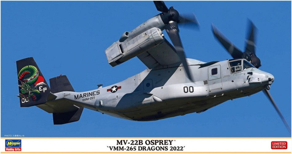 MV-22B OSPREY VMM-265 DRAGONS 2022 KIT 1:72