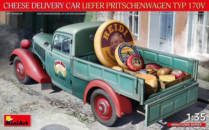 CHEESE DELIVERY CAR LIEFER PRITSCHENWAGEN TYP 170V KIT 1:35