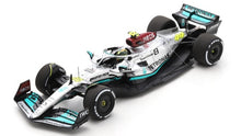 Indlæs billede til gallerivisning MERCEDES-AMG PETRONAS FORMULA ONE TEAM F1 W13 E PERFORMANCE #44 L. HAMILTON 300TH GP FRENCH GP 2022 sølv/turkis 1:43