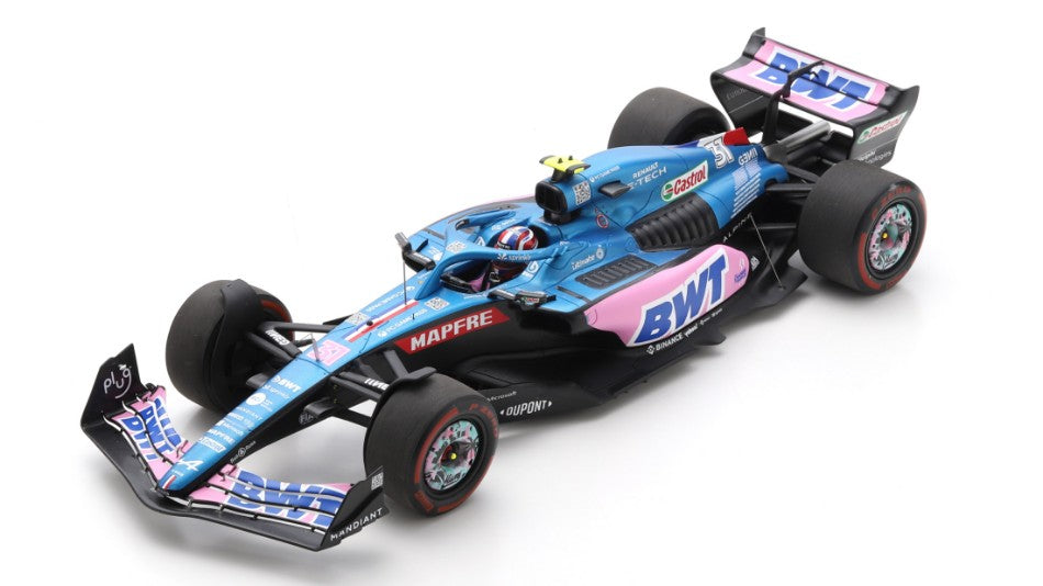 ALPINE A522 ESTEBAN OCON 2022 N.31 MIAMI GP W/ACRILIC COVER 1:18