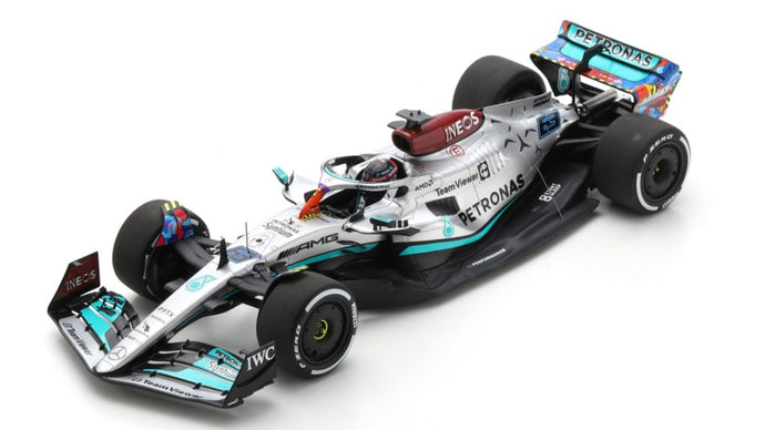 MERCEDES F1 G.RUSSELL 2022 N.63 MIAMI GP W/ACRILIC COVER 1:18