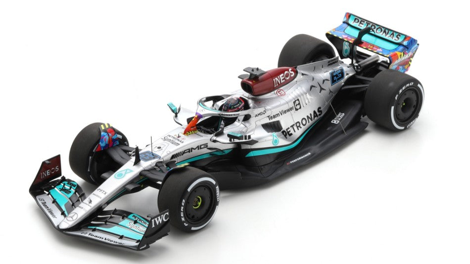 MERCEDES F1 G.RUSSELL 2022 N.63 MIAMI GP W/ACRILIC COVER 1:18
