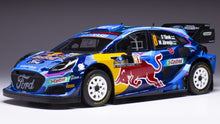 Indlæs billede til gallerivisning Ford PUMA #8 TANAK/JARVEOJA WRC1 RALLYE SCHWEDEN 2023 blå/gul/rød 1:18