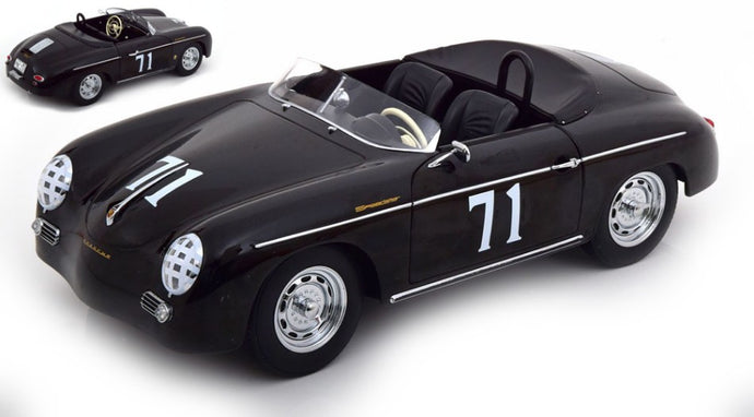 PORSCHE 356 A SPEEDSTER N.71 STEVE 1955 BLACK 1:12