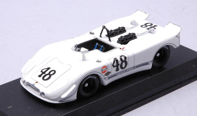 PORSCHE 908/02 FLUNDER SPIDER N 48 2nd 12h SEBRING 1970 STEVE McQUEEN - P.REVSON WHITE 1:43