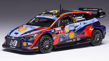 Indlæs billede til gallerivisning Hyundai i20 N RALLY1 #2 SOLBERG/EDMONDSON WRC2 RALLY YPERN 2022 blå/rød/gul 1:43