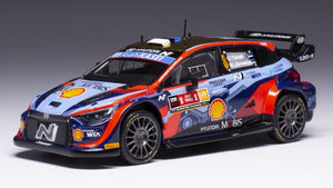 Hyundai i20 N RALLY1 #8 TANAK/JARVEOJA WRC RALLY YPERN 2022 blå/rød/gul 1:43