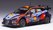 Indlæs billede til gallerivisning HYUNDAI i20 COUPE WRC MOBIS N 6 3rd RALLY ACROPOLIS 2022 D.SORDO - C.CARRERA 2 TONE BLUE RED 1:43