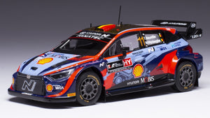 Hyundai i20 N RALLY1 #11 NEUVILLE/WYDAEGHE WRC RALLY ACROPOLIS 2022 blå/rød/gul 1:43