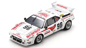 BMW M1 M88 3.5L S6 TEAM GARAGE DU BAC N 96 24h LE MANS 1980 F.ALLIOT - J.GUERIN WHITE RED 1:43