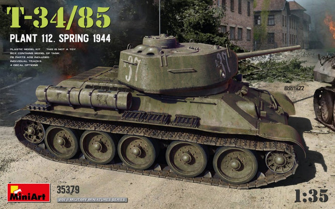 TANK T34/85 PLANT 112 SPRING MILITARY 1944 / 1:35