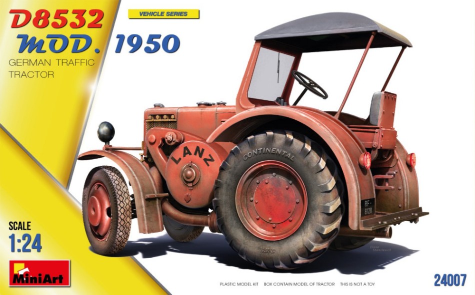LANZ BULLDOG D8532 GERMAN TRAFFIC TRACTOR 1950 / 1:24