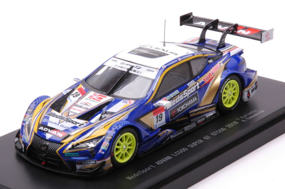 WedsSport ADVAN LC500 N.19 SUPER GT500 2018 Y.KUNIMOTO-K.YAMASHITA 1:43
