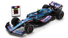 Indlæs billede til gallerivisning Alpine A522 BWT ALPINE F1 TEAM #31 ESTEBAN OCON 5th AUSTRIAN GP 2022 - 100th RACE blå/lyserød/hvid 1:43