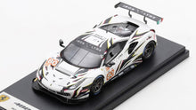 Indlæs billede til gallerivisning FERRARI 488 GTE EVO 3.9L TURBO V8 TEAM IRON LYNX N 80 24h LE MANS 2022 M.CRESSONI - G.FISICHELLA - R.HEISTAND WHITE BLACK 1:43
