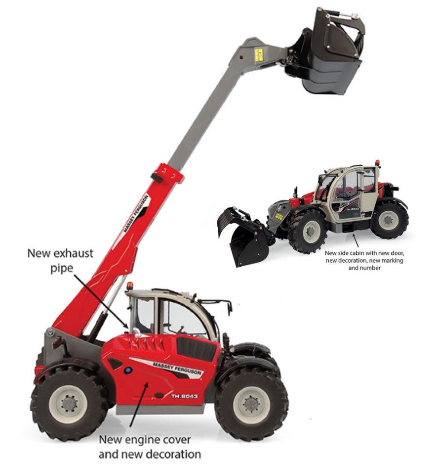 TELESCOPICO MASSEY FERGUSON TH 8043 1:32