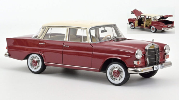 MERCEDES 200 1966 RED 1:18