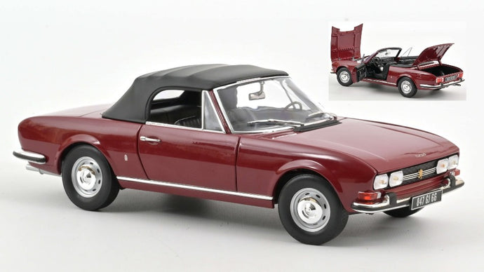 PEUGEOT 504 CABRIOLET 1969 ANDALOU RED 1:18