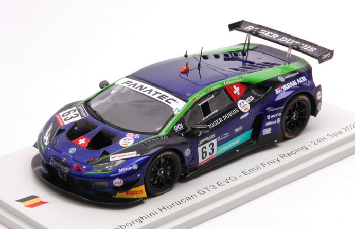 LAMBORGHINI HURACAN GT3 N.63 24 H SPA 2022 COSTA-BORTOLOTTI-AITKEN 1:43