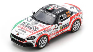 FIAT 124 RALLY RGT N 52 RALLY MONTECARLO 2022 RBBIN - F.GRIMALDI WHITE RED BLACK 1:43
