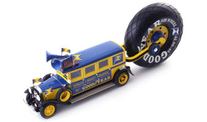 BUICK "GOODYEAR AIRWHEEL" PROMOTION BUS 1930 BLUE/YELLOW 1:43
