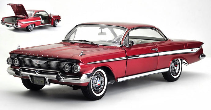 CHEVROLET IMPALA SPORT COUPE' 1961 MAROON 1:18