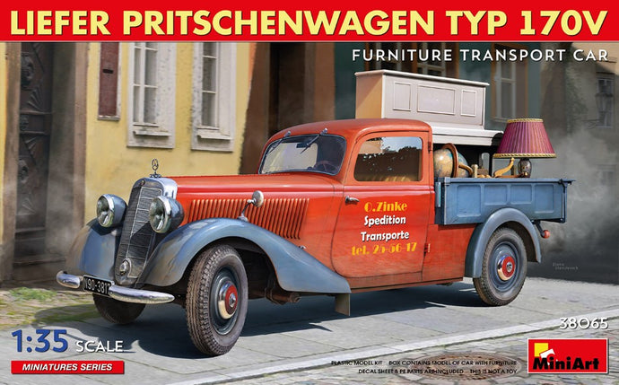 LIEFER PRITSCHENWAGEN TYP 170V FURNITURE TRANSPORT CAR KIT 1:35
