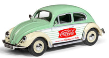 Indlæs billede til gallerivisning VOLKSWAGEN BEETLE MAGGIOLINO COCA-COLA 1951 GREEN WHITE BEIGE 1:43