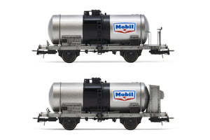 FS 2-UNIT SET TANK 2-axle WAGONS, big tank MOBIL EP.III 1:87