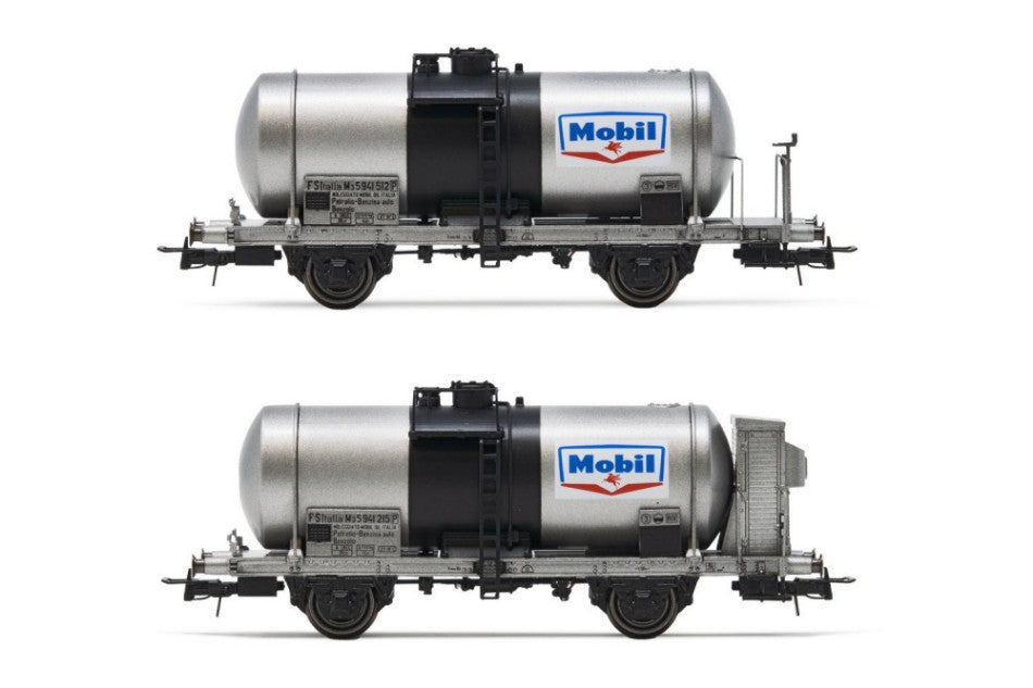 FS 2-UNIT SET TANK 2-axle WAGONS, big tank MOBIL EP.III 1:87