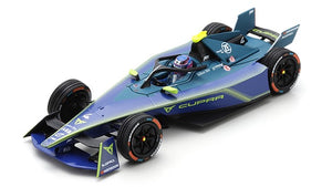 ABT CUPRA FORMULA E TEAM #4 KELVIN VAN DER LINDE DIRIYAH ePRIX I 2023 mørk blå/gul 1:43