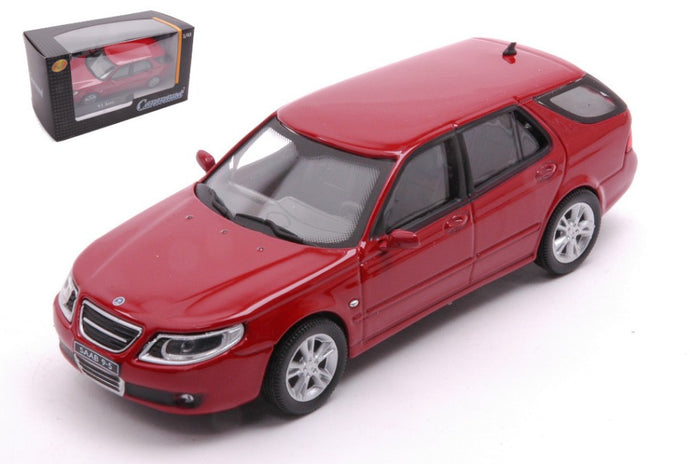SAAB 9.5 1998 COMBI METALLIC RED 1:43 fra Cararama