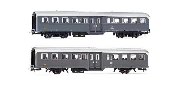 FS 2-UNIT PACK CORBELLINI 1947 2+4 AXLE GREY LIVERY EP.IV 1:87