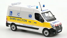 Indlæs billede til gallerivisning RENAULT MASTER VAN SAMU DE LYON AMBULANCE 2014 WHITE YELLOW 1:43