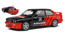 Indlæs billede til gallerivisning BMW M3 E30 #35 ADVAN DRIFT 1990 sort/rød 1:18