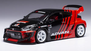 Toyota YARIS / PANDEM 'ADVAN' sort/rød 1:43