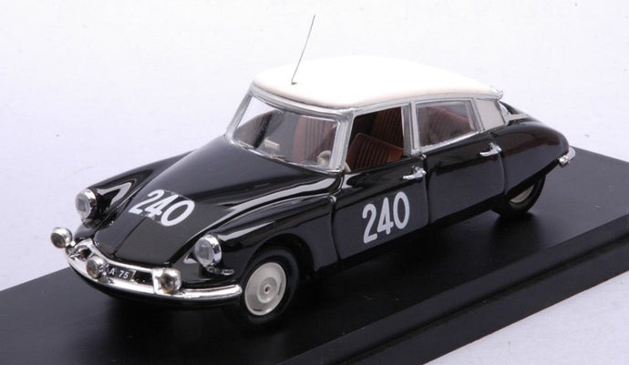CITROEN DS19 N 240 MILLE MIGLIA 1957 ZORE - DUBESSAY BLACK IVORY 1:43