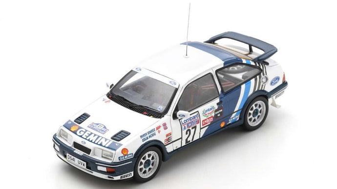 FORD SIERRA RS COSWORTH N.27 LOMBARD RAC RALLY 1989 MCRAE-RINGER 1:43