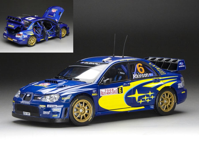 SUBARU IMPREZA WRC07 N.6 3rd MONTE CARLO RALLY 2008 ATKINSON-PREVOT 1:18