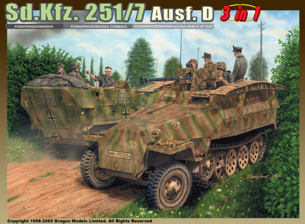 SD.KFZ 251/7 AUSF.D (3 IN 1) KIT 1:35