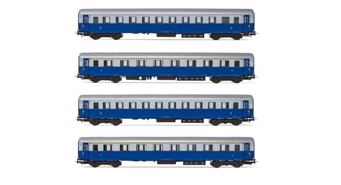 FS 4-UNITS TRENO AZZURRO EPOCA IIIb 1:87